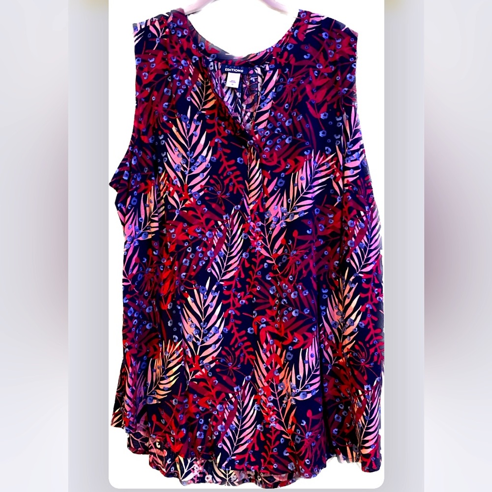 V-Neck Floral Tank